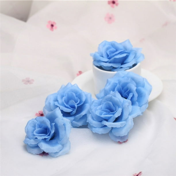Artificial Floral Silk Roses Heads Bulk Flowers Home Wedding Party Prom Decor